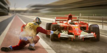 racing, formula 1, pit lane, ferrari, speed, vehicle, race track, car racing, composing, photomontage, compositing, formula 1, formula 1, formula 1, formula 1, formula 1