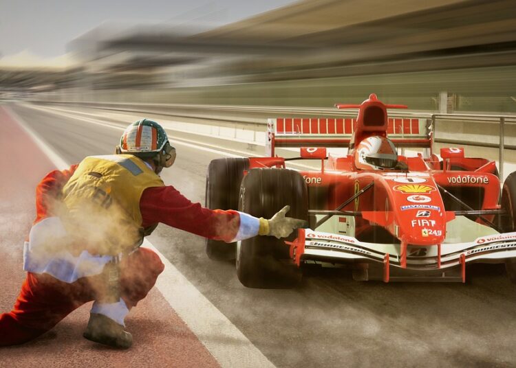racing, formula 1, pit lane, ferrari, speed, vehicle, race track, car racing, composing, photomontage, compositing, formula 1, formula 1, formula 1, formula 1, formula 1